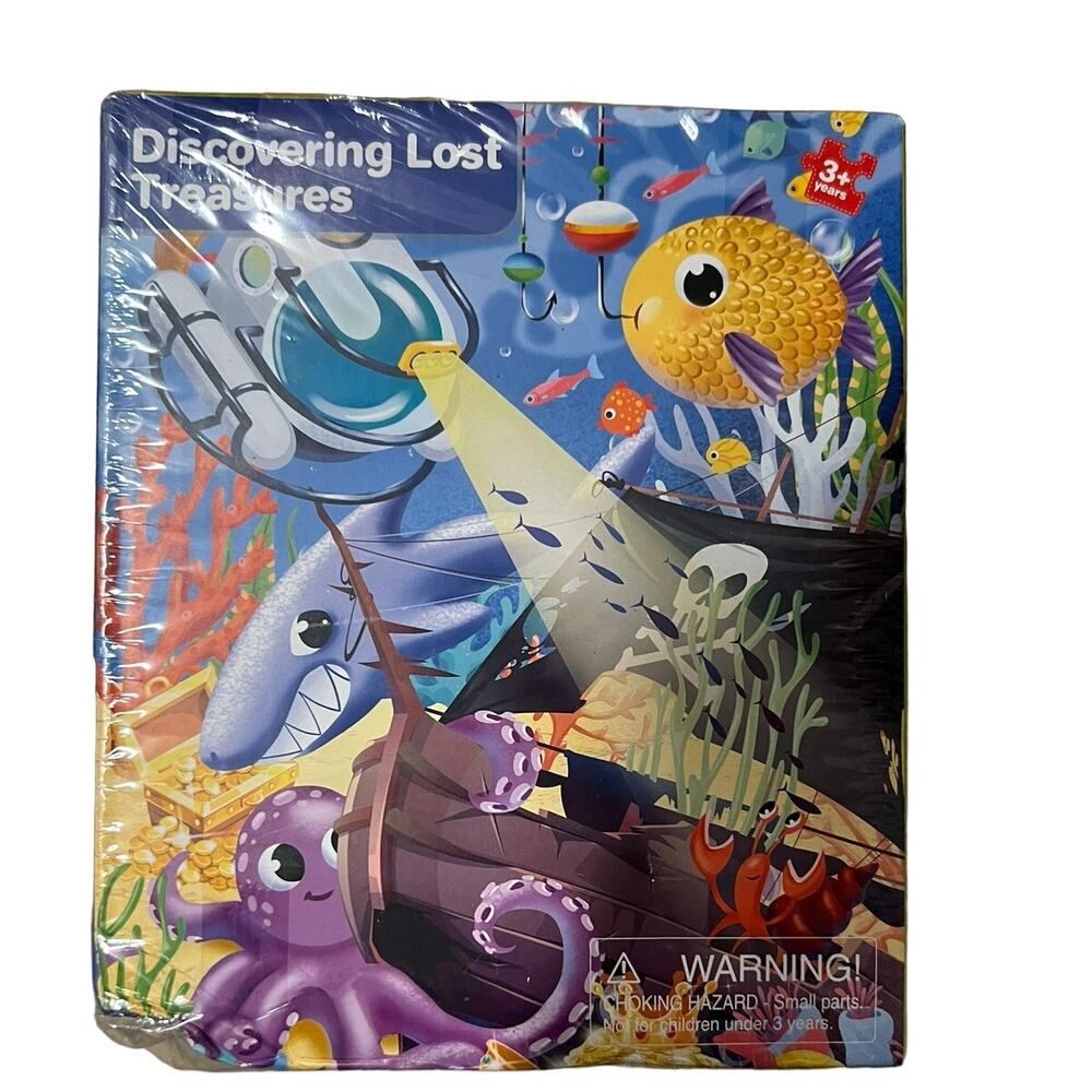 KIDS PUZZLES LOST TREASURES 4-16 PIECES NWT